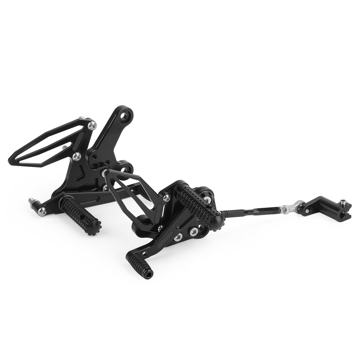 Black Adjustable Rearsets Footrest For Kawasaki Ninja 250 400 Z400 2018-2022