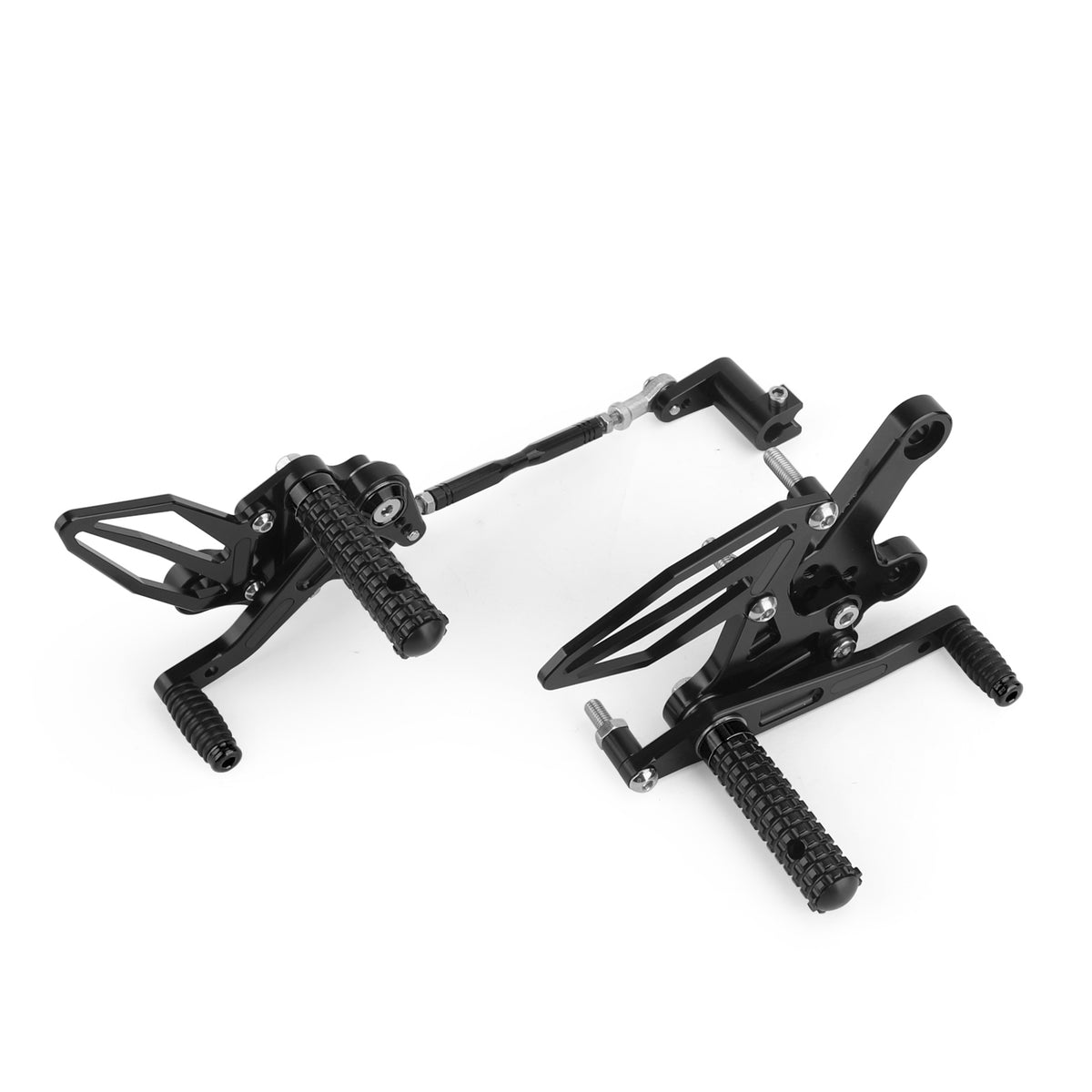 Black Adjustable Rearsets Footrest For Kawasaki Ninja 250 400 Z400 2018-2022