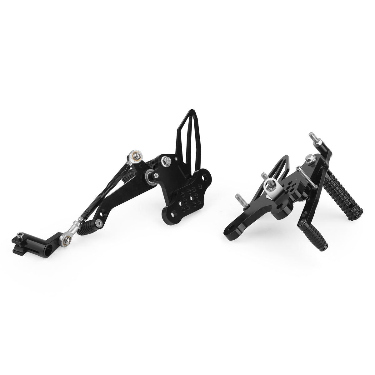 Black Adjustable Rearsets Footrest For Kawasaki Ninja 250 400 Z400 2018-2022