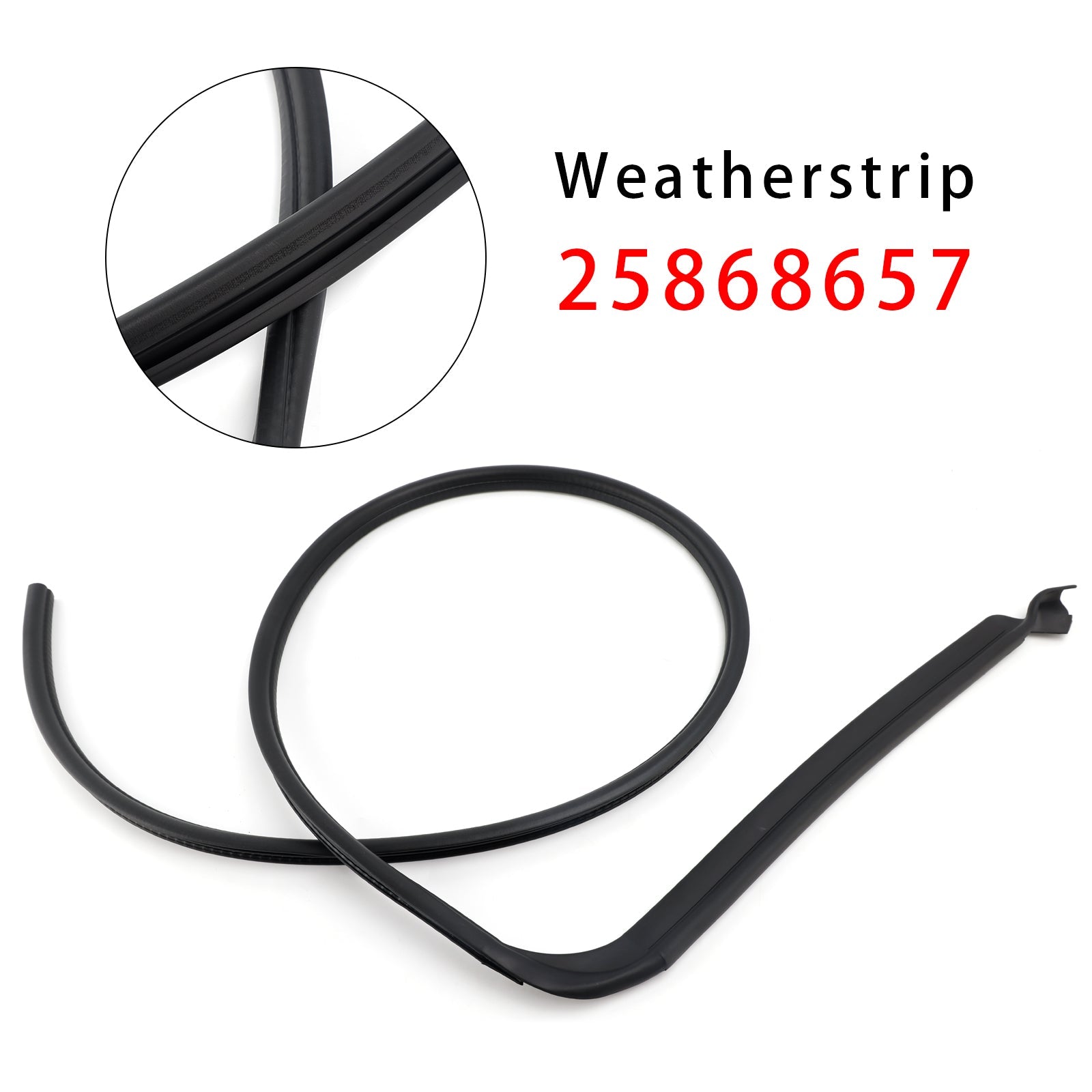 2003-2009 Hummer H2 Left Door Weatherstrip 25868657