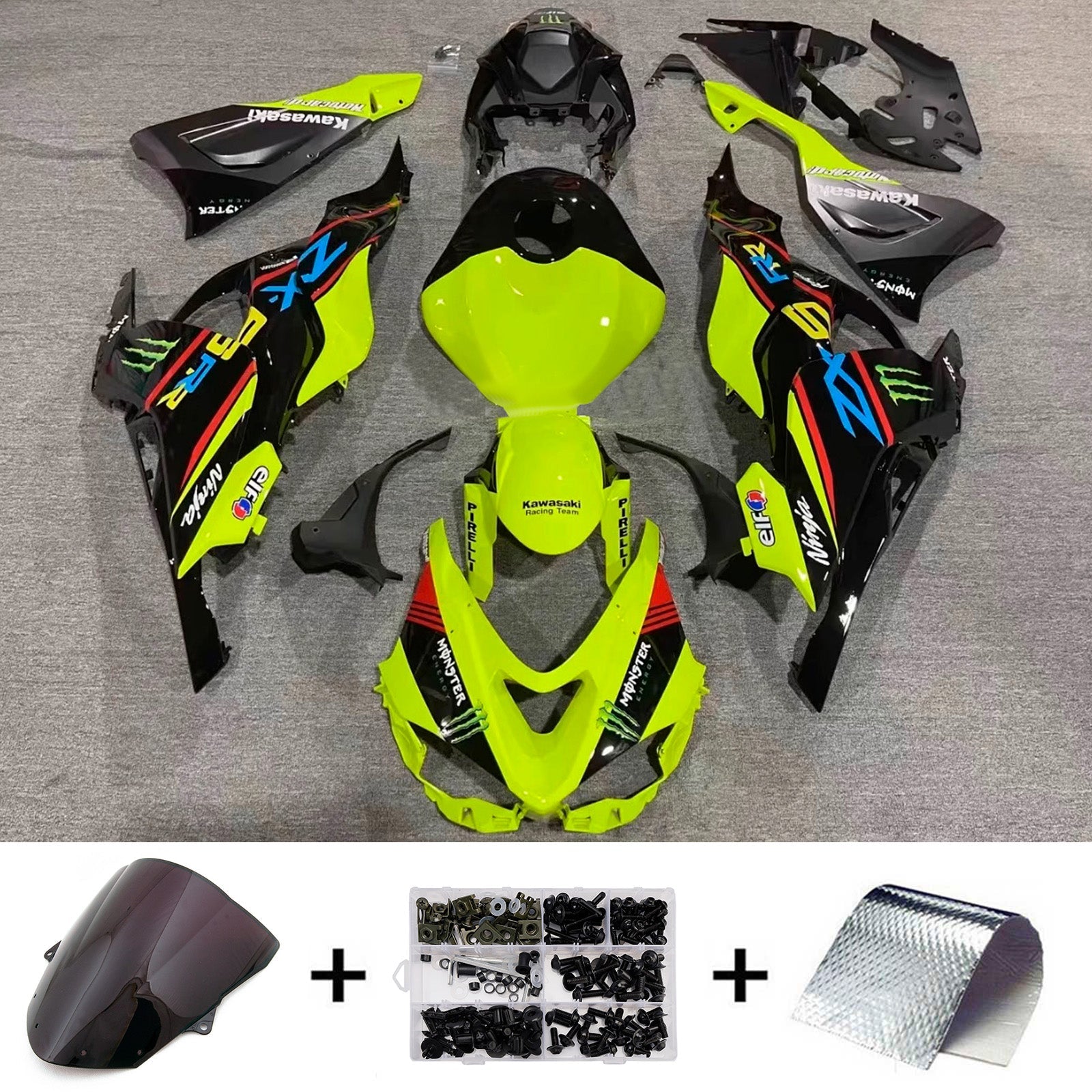 Injection Fairing Kit Bodywork Plastic ABS fit For Kawasaki ZX-6R 2024-2025