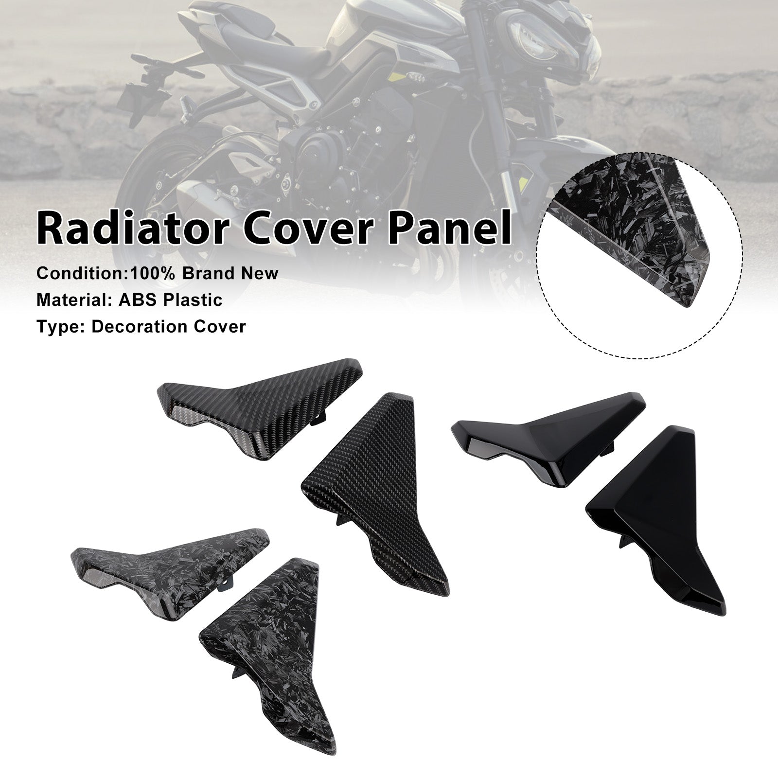 2023-2025 Street Triple 765 R/RS Radiator Side Cover Fairing Panels