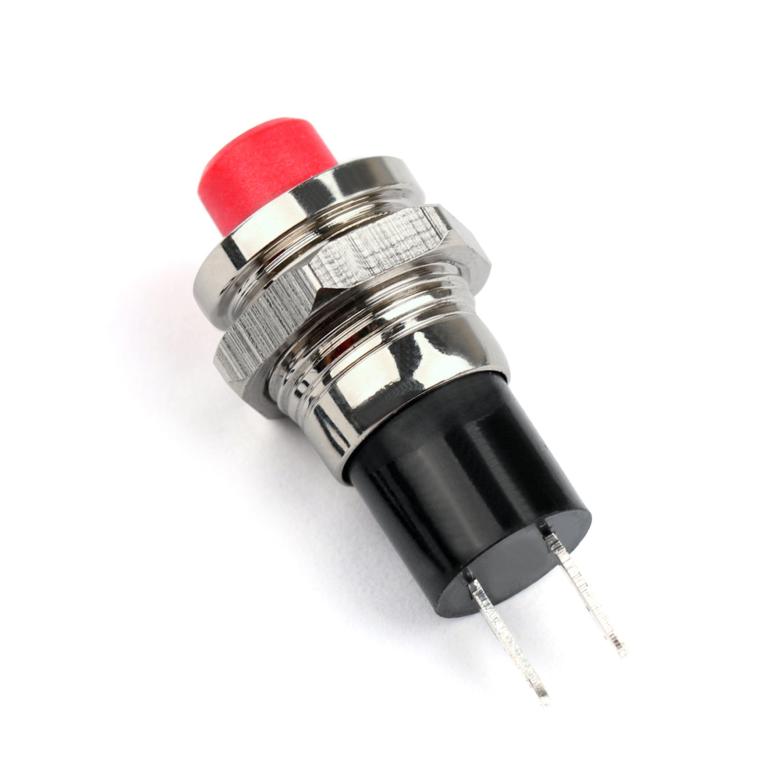 1Pcs New Mini Push Button SPST Momentary N/O OFF-ON Switch 10mm Red For Car, RED / 1PCS