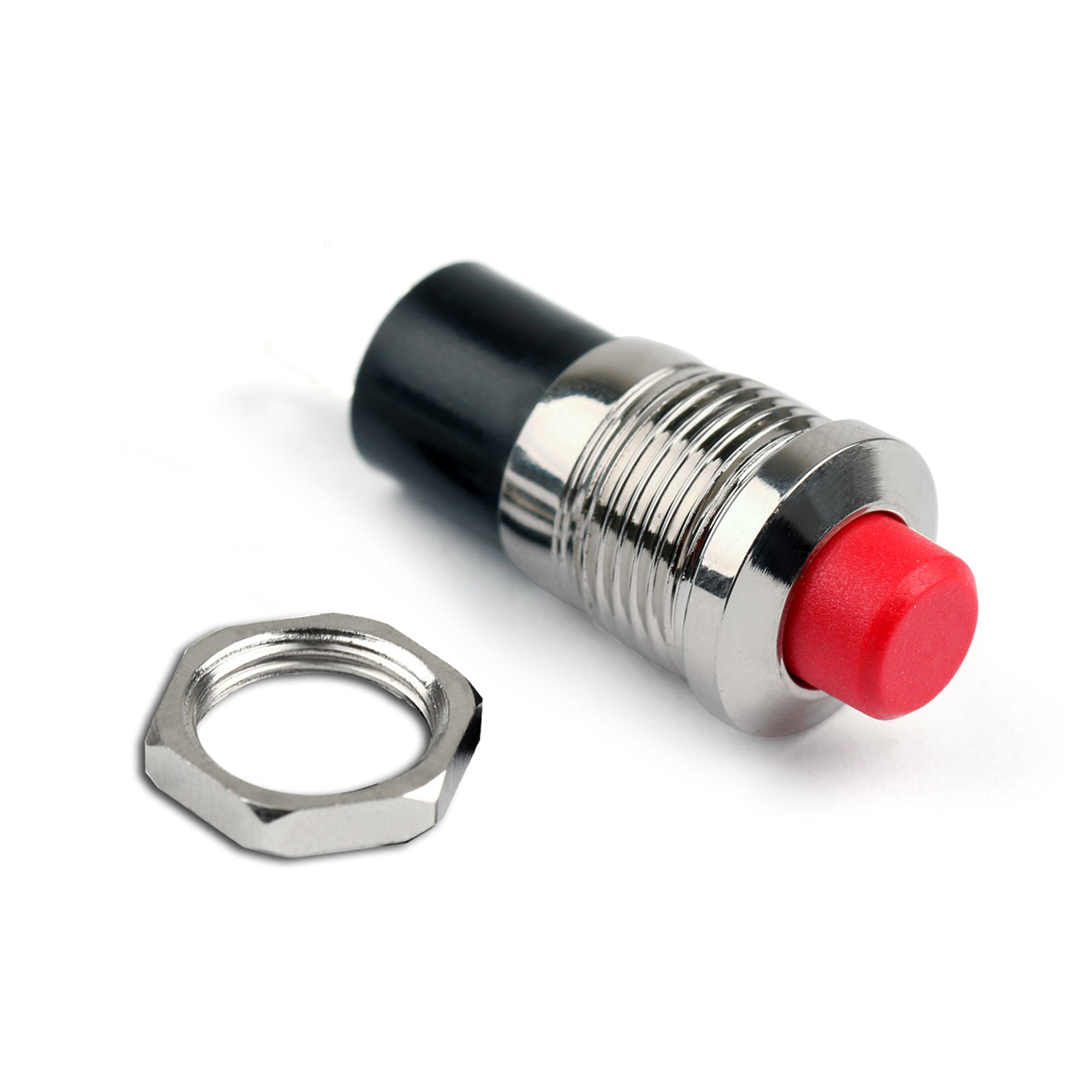 1Pcs New Mini Push Button SPST Momentary N/O OFF-ON Switch 10mm Red For Car, RED / 1PCS