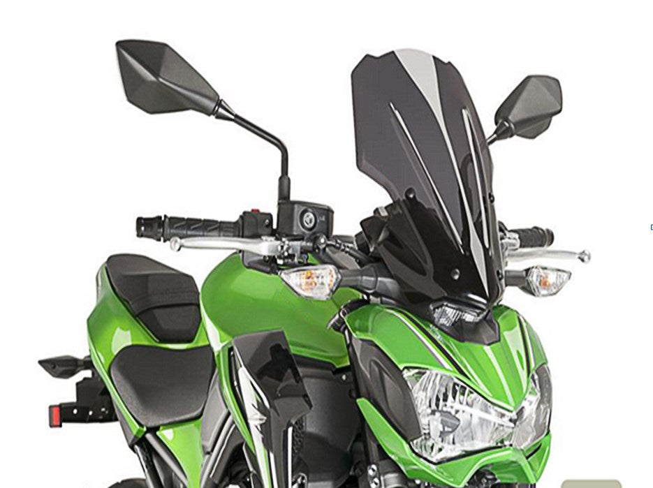 2017-2018 Kawasaki Z900 Windscreen Windshield Screen with Bracket