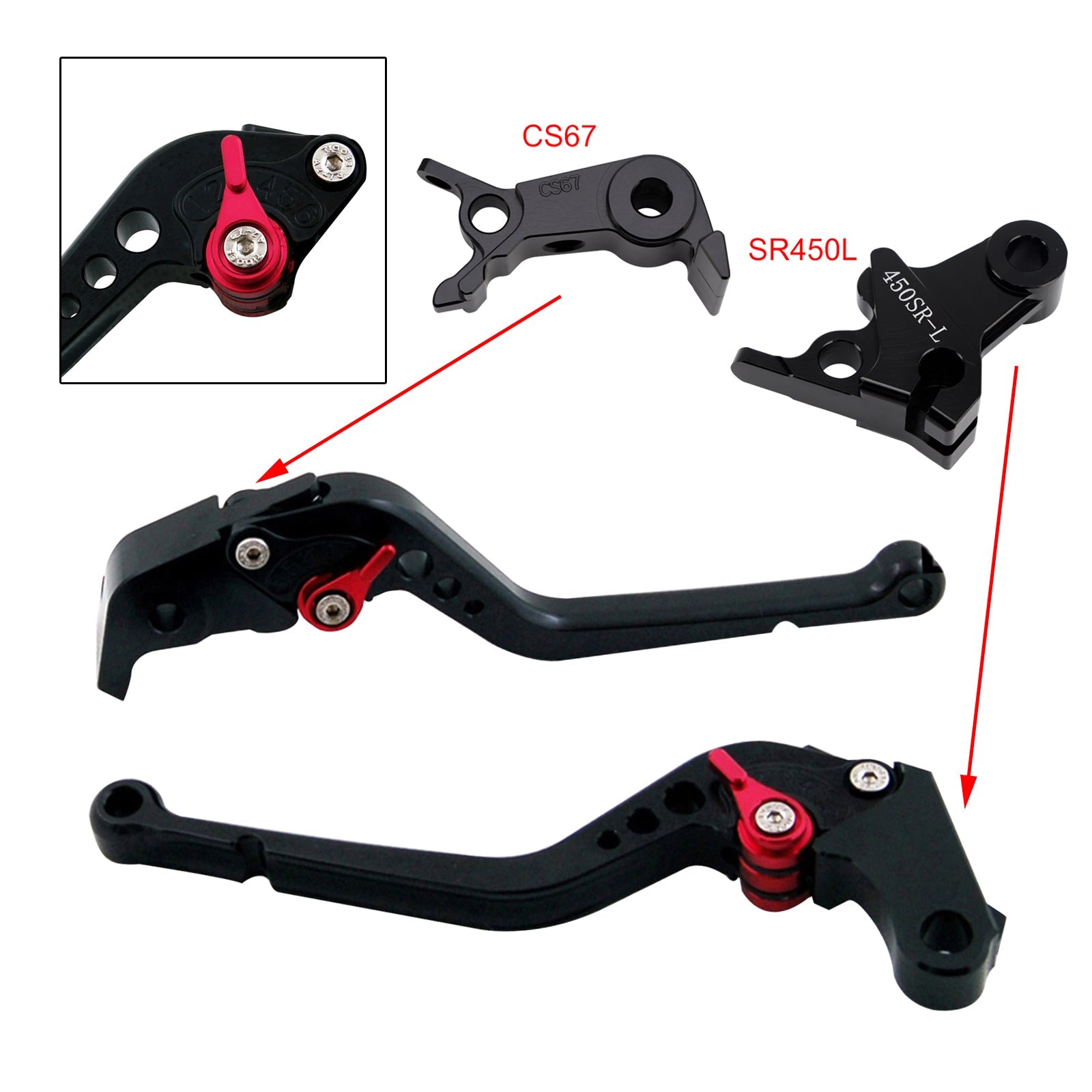 Long Clutch Brake Lever fit for VOGE DS900X 900DSX 2024-2026