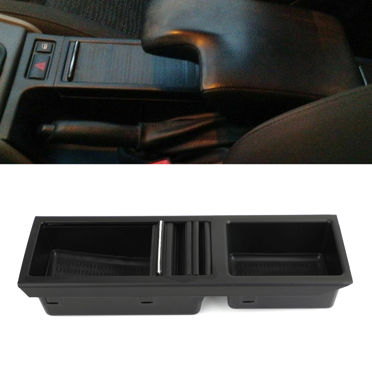 Black Front Center Console Storage Cup Holder Fits For BMW E46 3 Series 98-2007