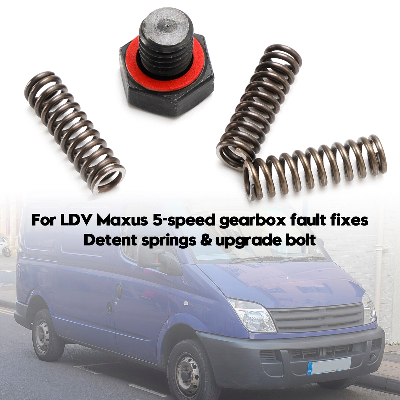 Detent springs & upgrade bolt For LDV Maxus 5-speed gearbox fault fixes