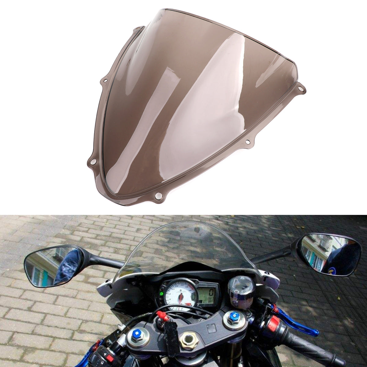 Windshield fit for Suzuki GSXR 600/750 2006-2007 K6 Smoke