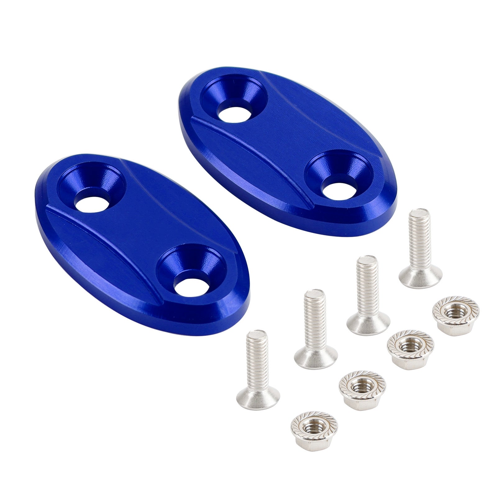 ALU mirror delete blanking block off plates fits Yamaha YZF-R1 of the years 2007-2014