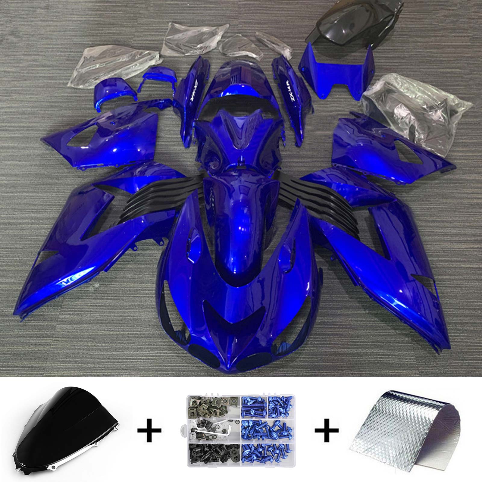2006-2011 Kawasaki ZX14R Fairing Kit Bodywork Plastic ABS