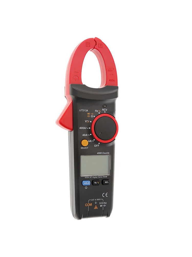 UT213A 400A Clamp Meter TRMS AC DC Current Voltage Resistance Capacitance Tester