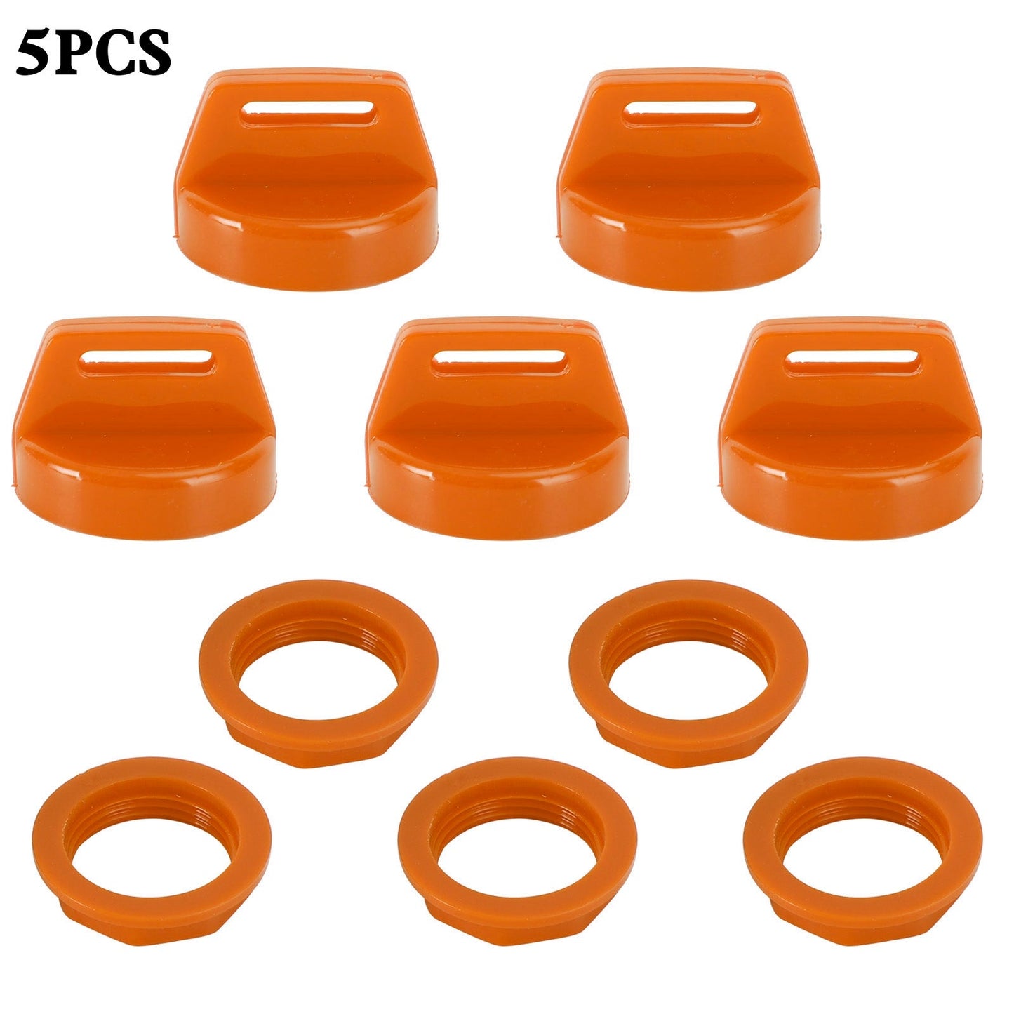 5x Ignition Key Cover 5433534 For Polaris Switchback 800 Rush 600 Pro RMK Orange Generic