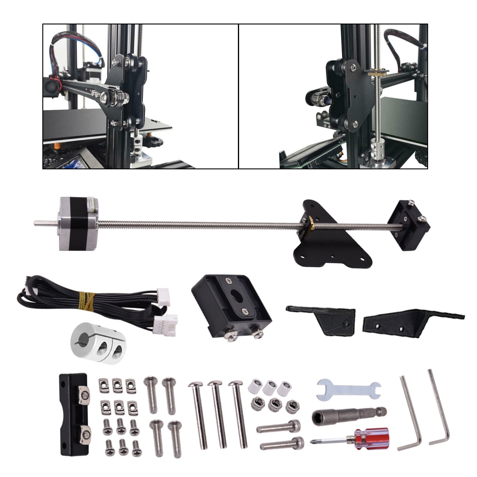 Ender-3 V2 3/3S/3pro 3D Printer Accessories Dual Z Axis Screw Upgrade Kit