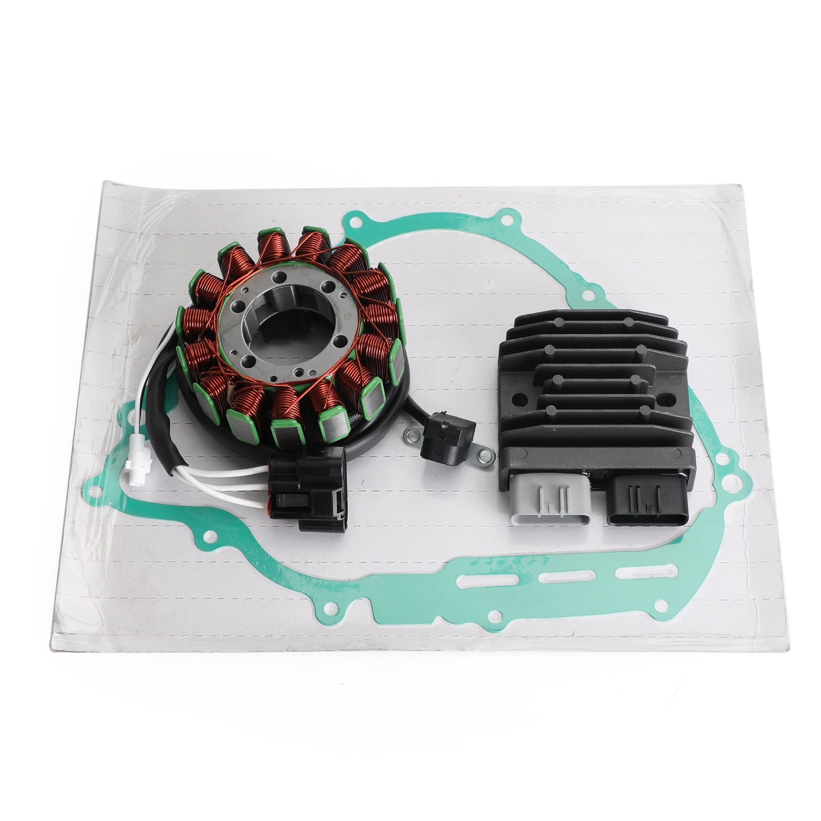 2019-2021 Yamaha YFM700 Kodiak 700 EPS HUNTE (YFM70KPHMH) Magneto Stator Regulator Rectifier Gasket 28P-81410-00 28P-81410-01 Generic