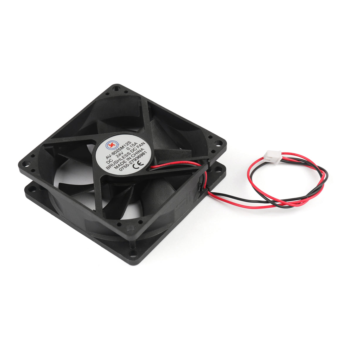 10PCS DC Brushless Cooling PC Computer Fan 24V 8025s 80x80x25mm 0.15A 2 Pin Wire