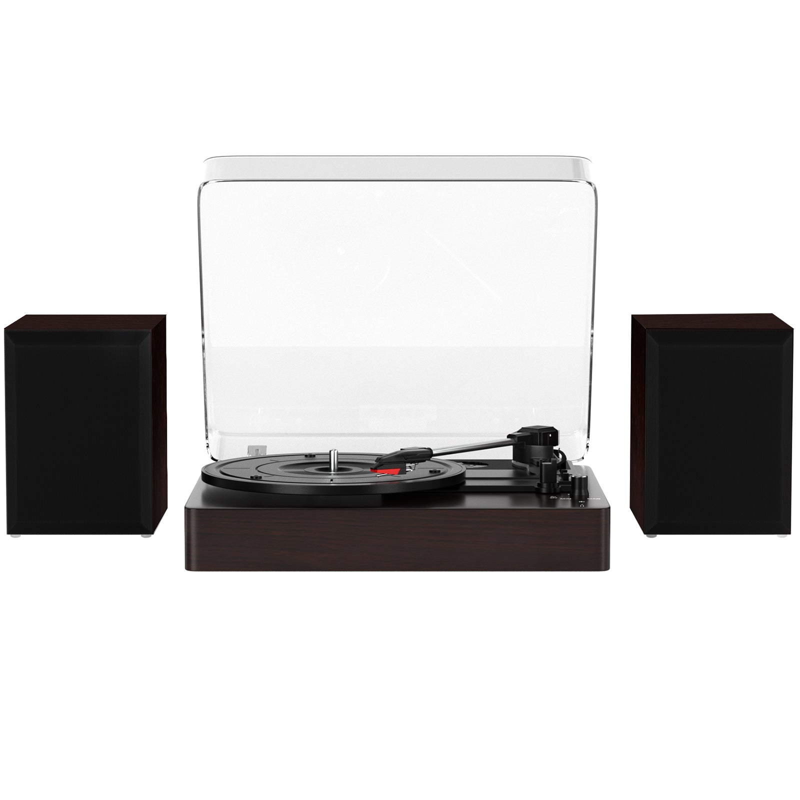 3-Speed Split Bluetooth Vinyl Record Player Retro Speaker Ornaments Living Room