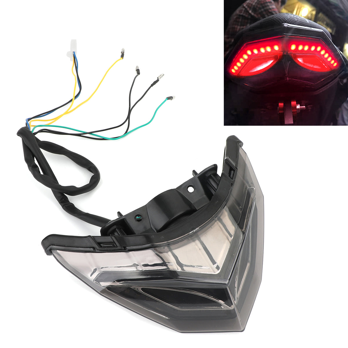 2013-2017 KAWASAKI Ninja 300 Rear Brake Turn Signals Taillight Generic
