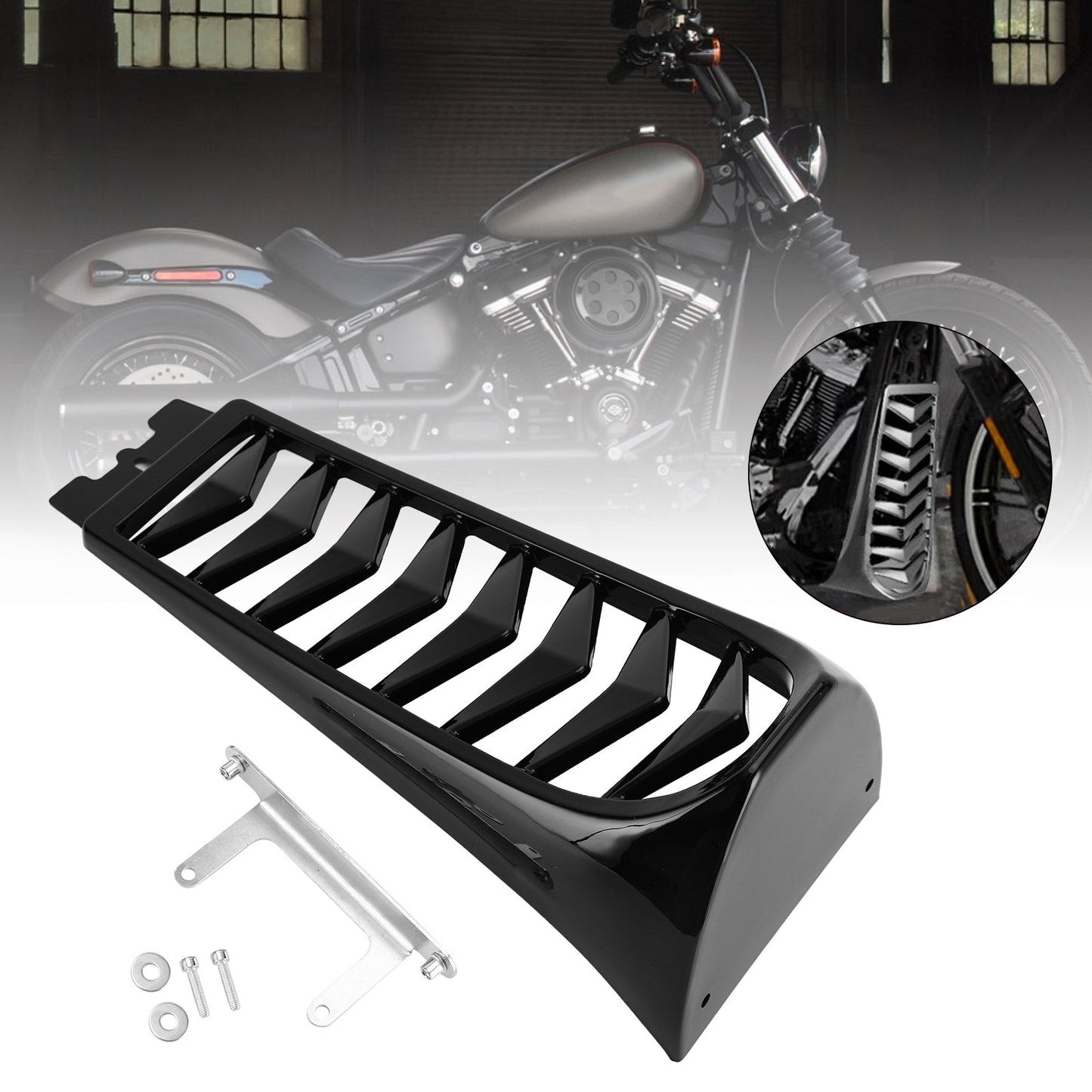 18-21 Softail Breakout Fat Bob Generic Front Chin Spoiler Lower Radiator Cover