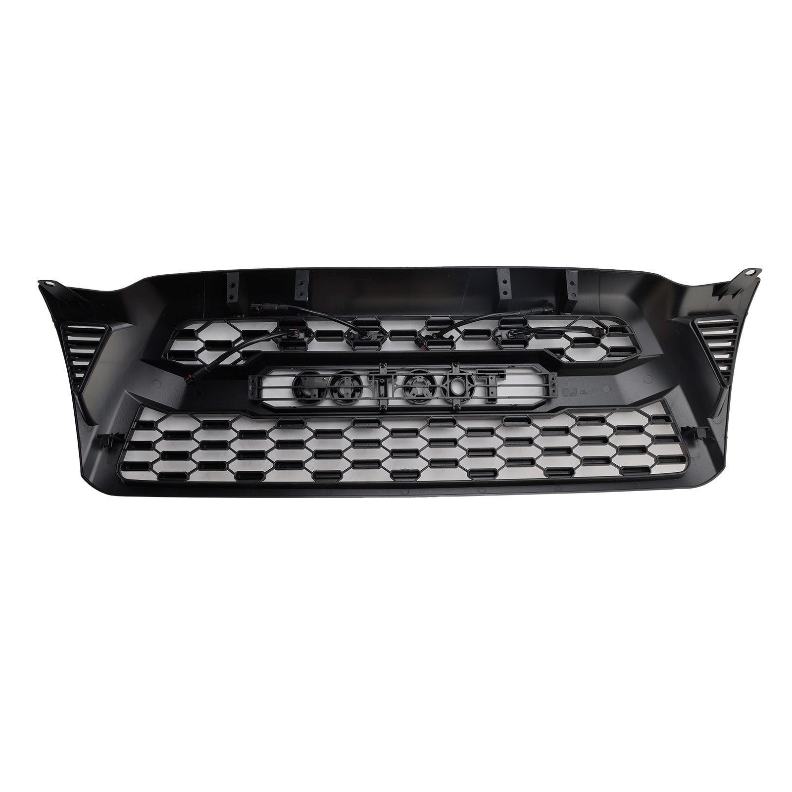 2005-2011 Toyota Tacoma W/LED Matte Black Front Bumper Grille Grill