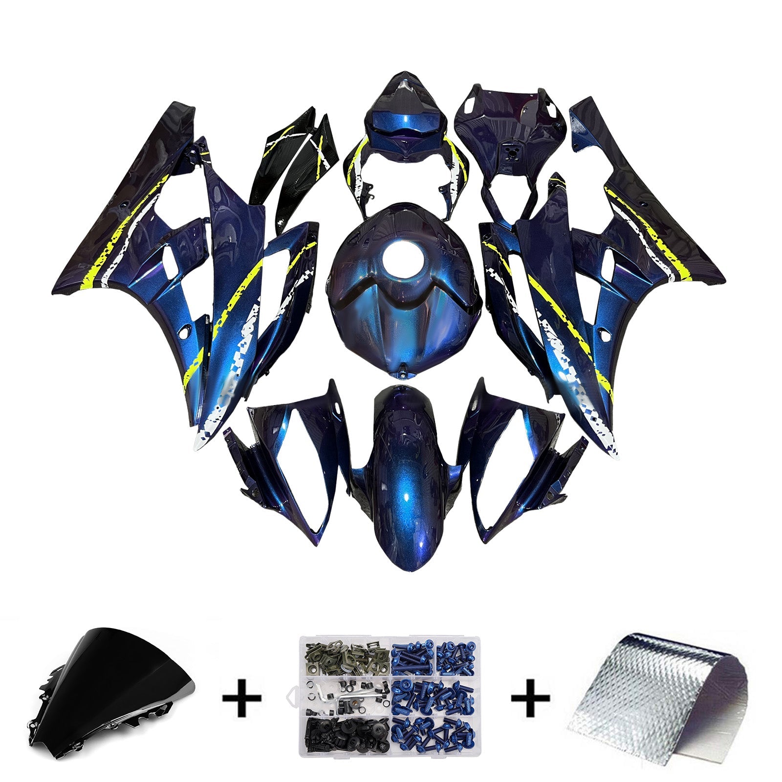Injection Fairing Kit Bodywork Plastic ABS For Yamaha YZFR6 YZF-R6 2006-2007