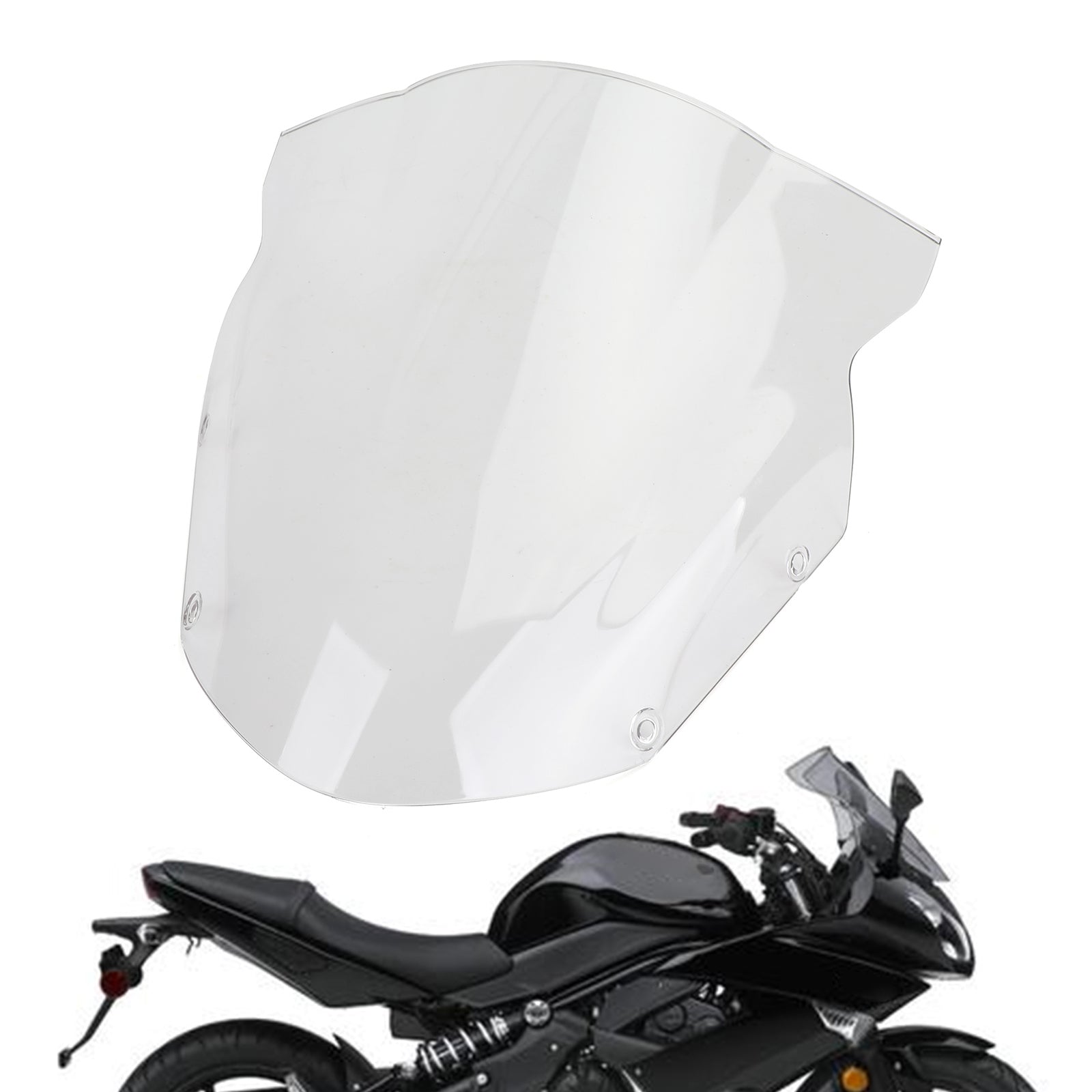 2009-2011 Kawasaki Ninja 650 ER6F Windshield Windscreen Wind Protector Generic