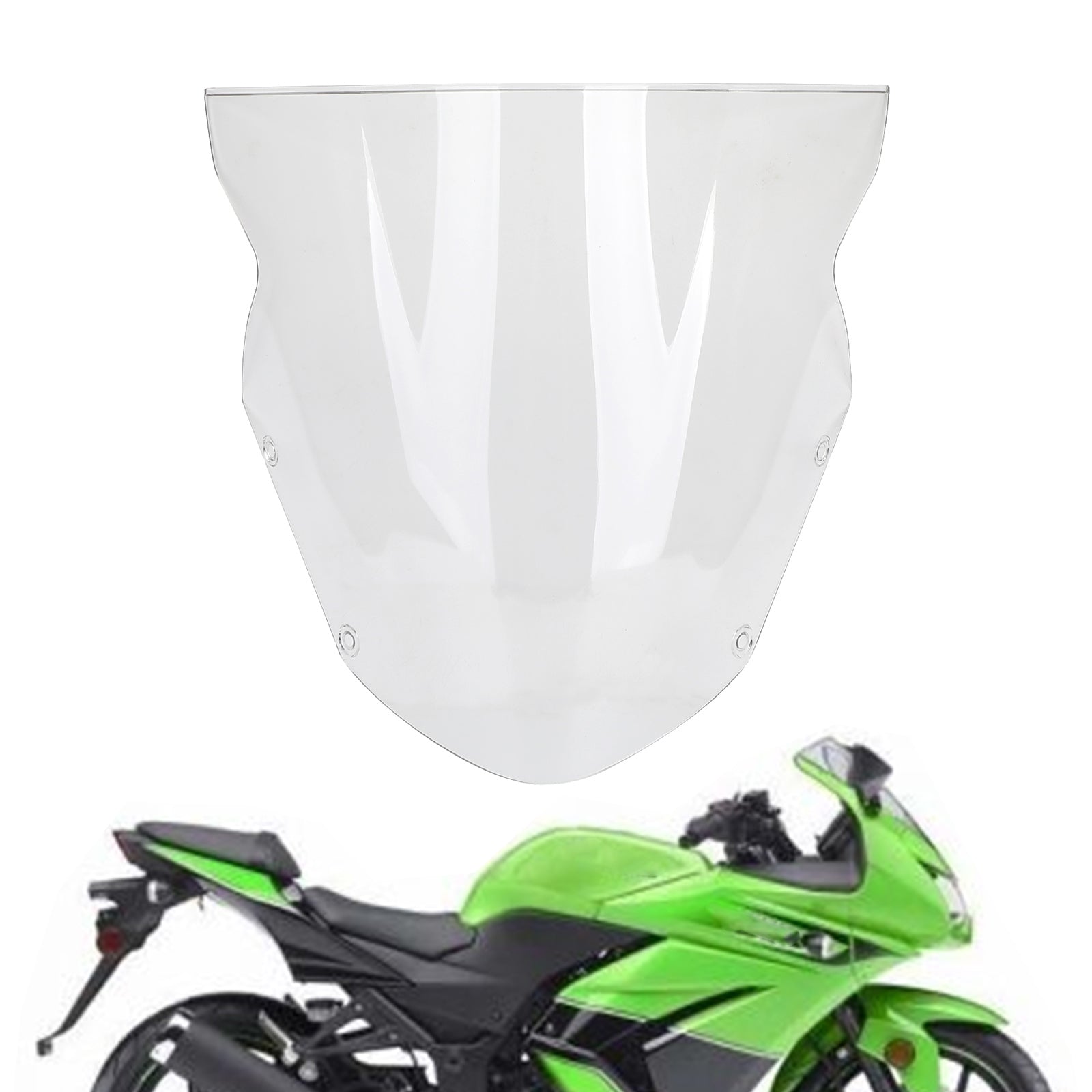 2009-2011 Kawasaki Ninja 650 ER6F Windshield Windscreen Wind Protector Generic