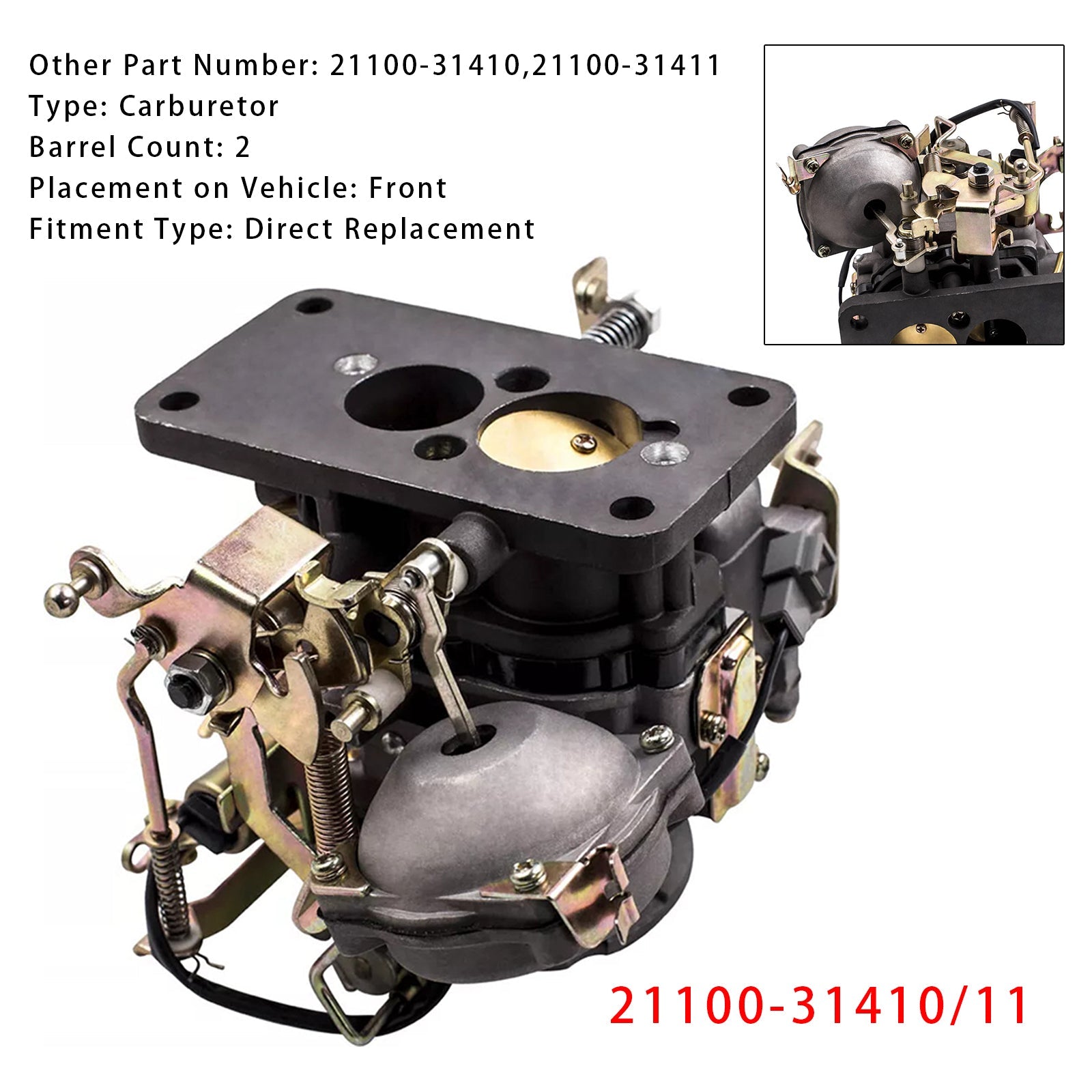 1978-1984 Toyota Hilux RN30 RN40 Carburetor 21100-31410/11