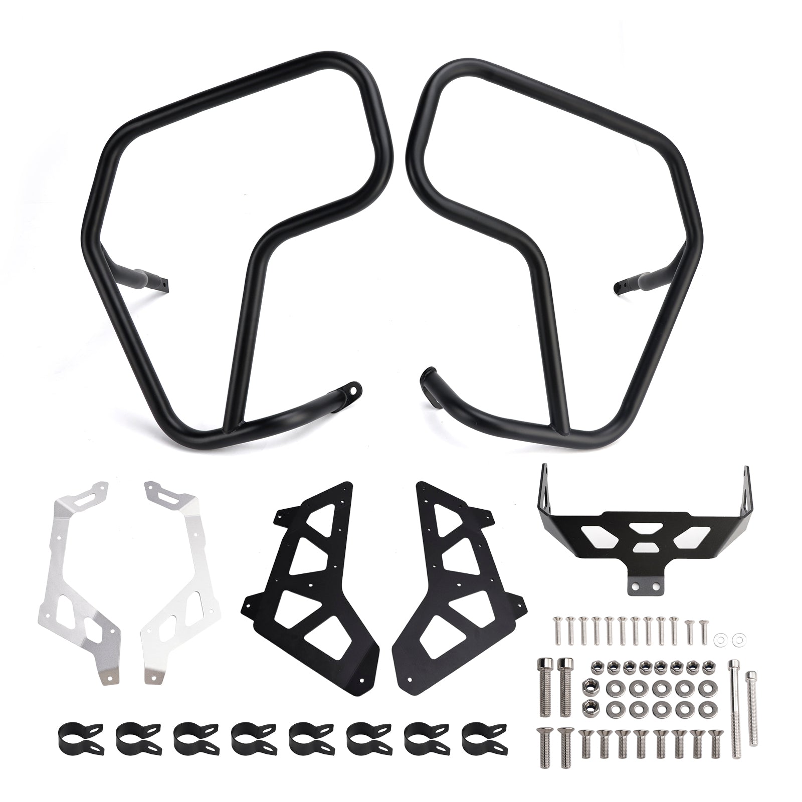 2024-2026 Fit Black For Bmw R1300Gs Crash Bar Lower Engine Guard Steel Frame Adv