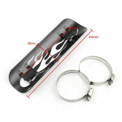 Harley Exhaust Muffler Pipe Heat Shield Cover Heel Guard Flame Hollow Fit For Harley Suzuki Yamaha Honda