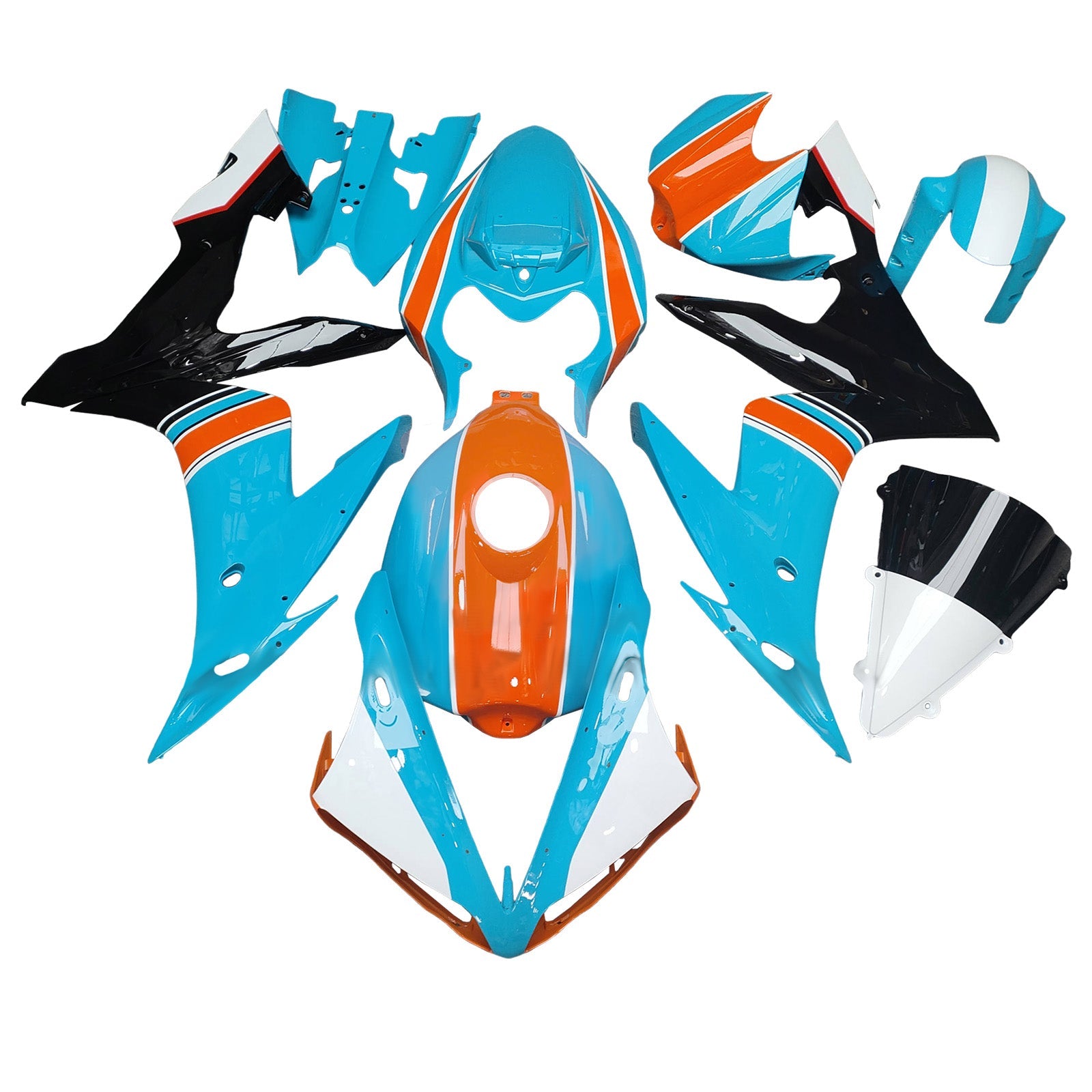 Injection Fairing Kit Bodywork Plastic ABS For Yamaha YZFR1 YZF-R1 2004-2006