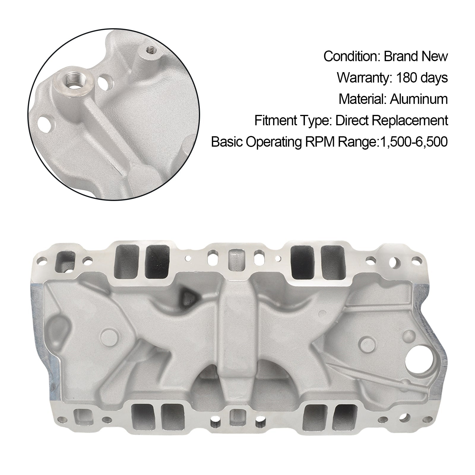 Dual Plane Intake Manifold fit Chevy Small Block 305 327 350 400 57-86 High Rise