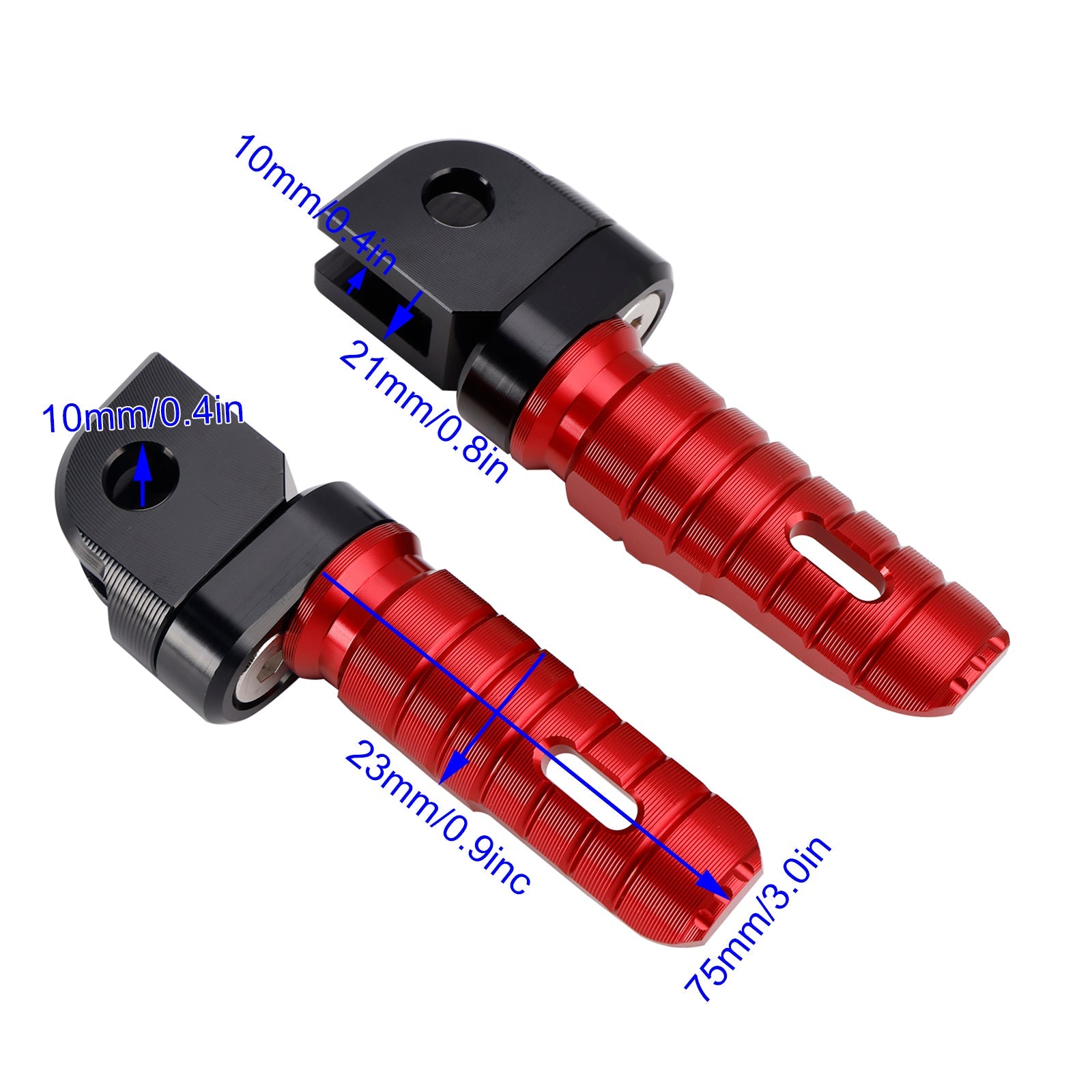 Front Footrests Foot Pegs fit for KAWASAKI ZX-4R ZX-4RR 24-25 NINJA 400 2018-2024