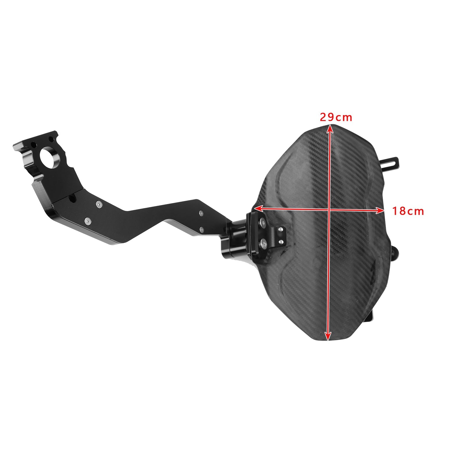 2024-2025 Honda CBR650R Real Carbon Fiber Rear Fender Bracket LED