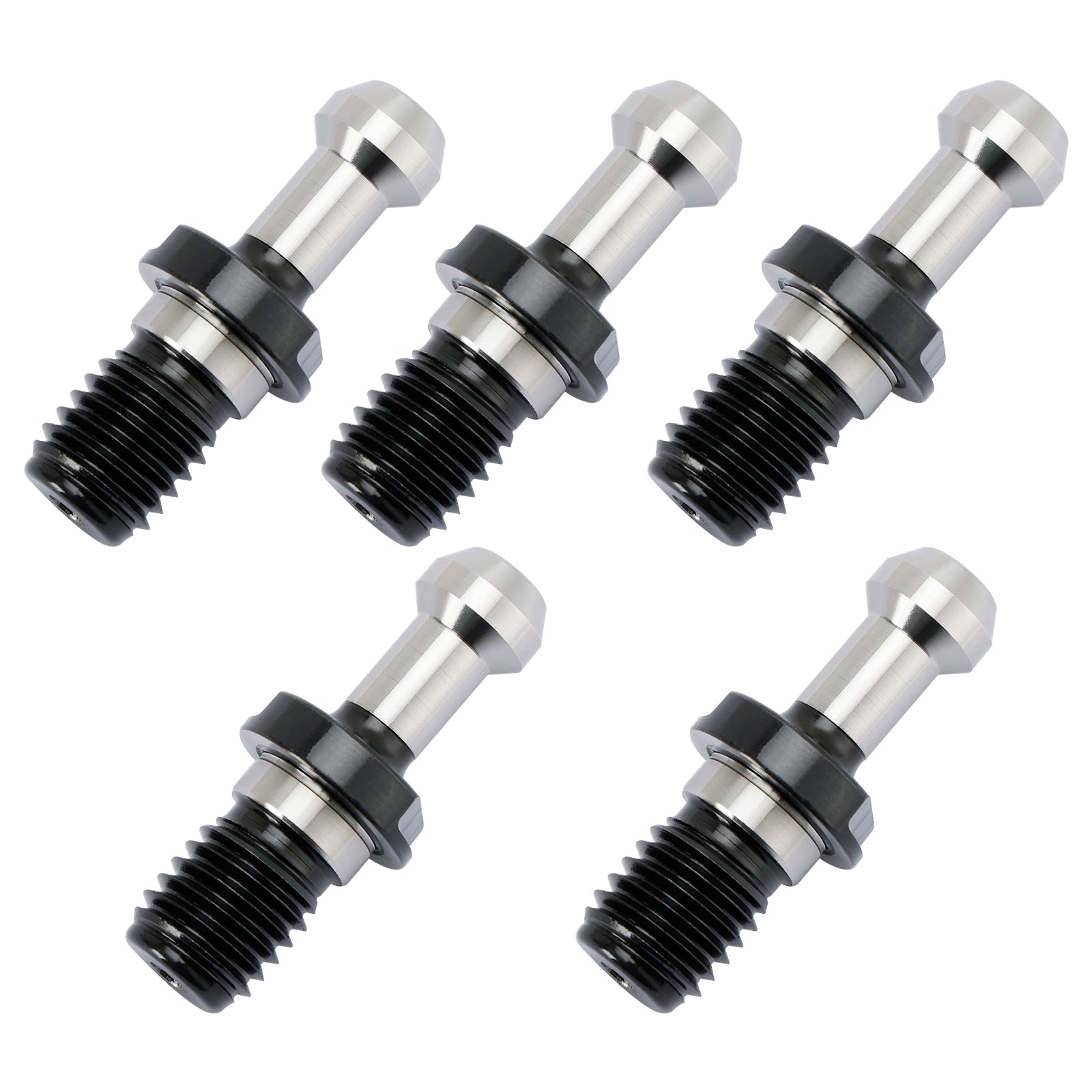 5Pcs CAT40 45掳 Pull Stud Retention Knob Fits For Any Haas CAT40 CNC Silver