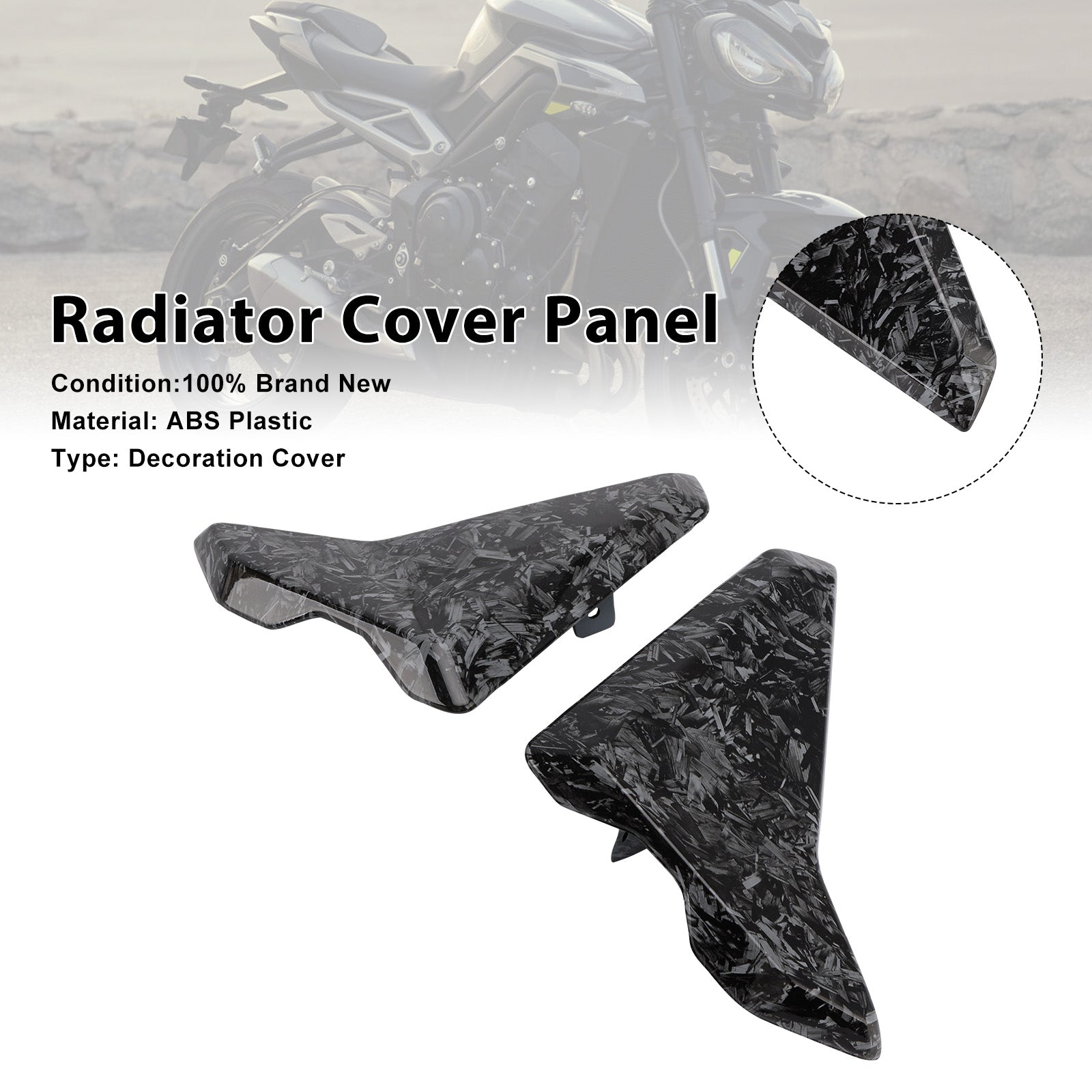 2023-2025 Street Triple 765 R/RS Radiator Side Cover Fairing Panels