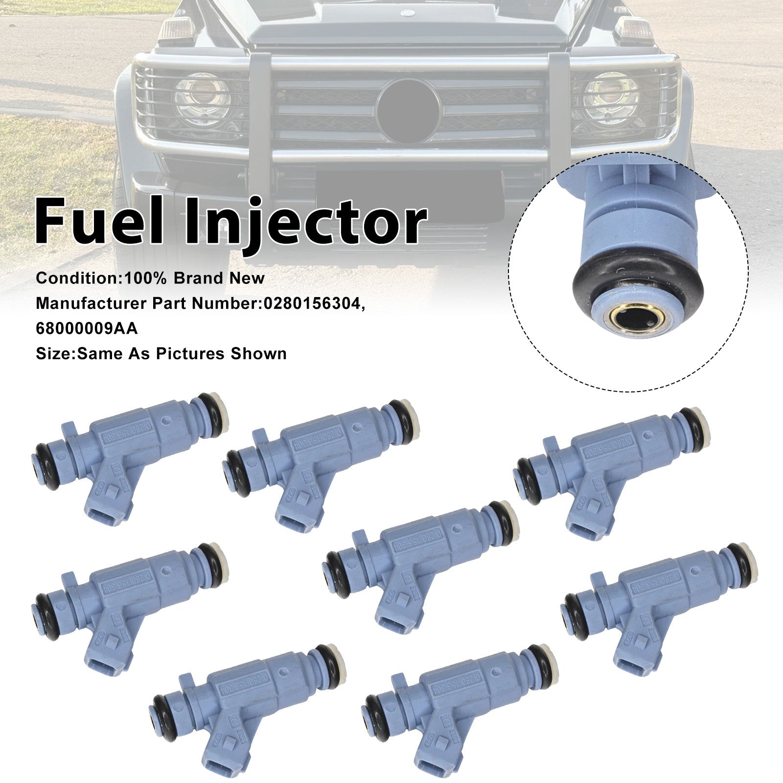 8Pcs Fuel Injector For Mercedes-Benz E55 S55 CL55 2003-2006 0280156304