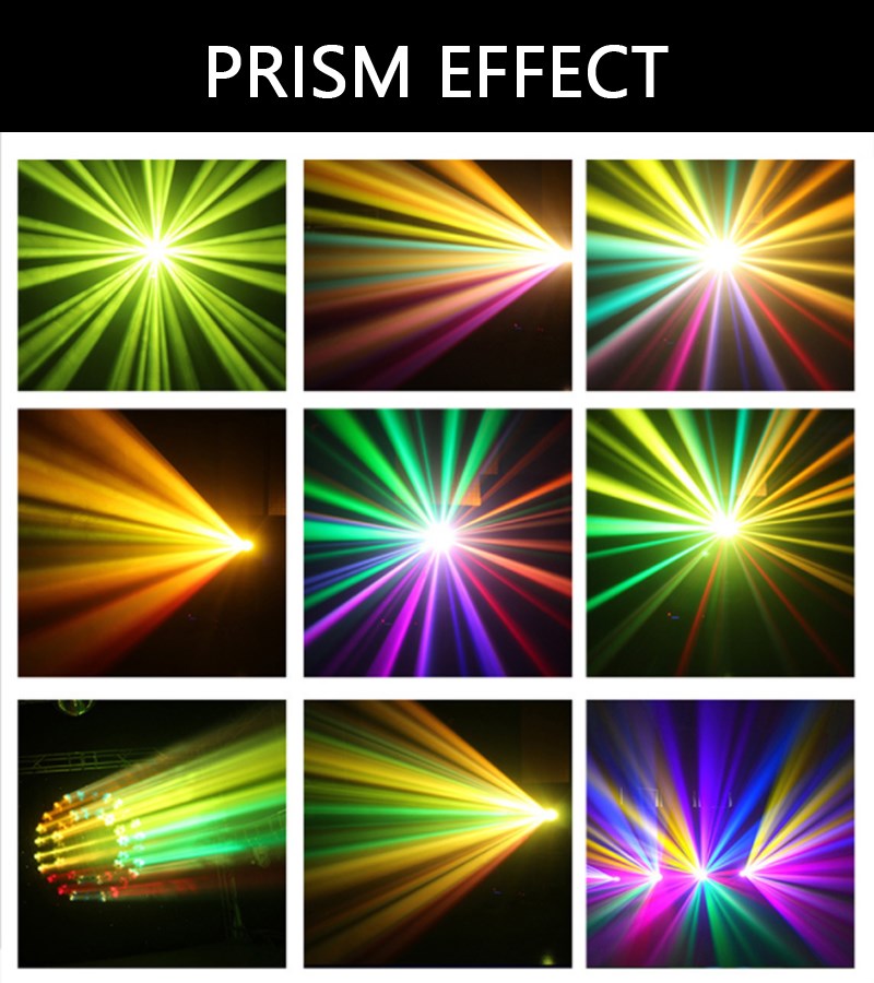 230W 7R Zoom Moving Head Beam Sharpy Light 8 Prism Strobe DMX 16Ch Party US