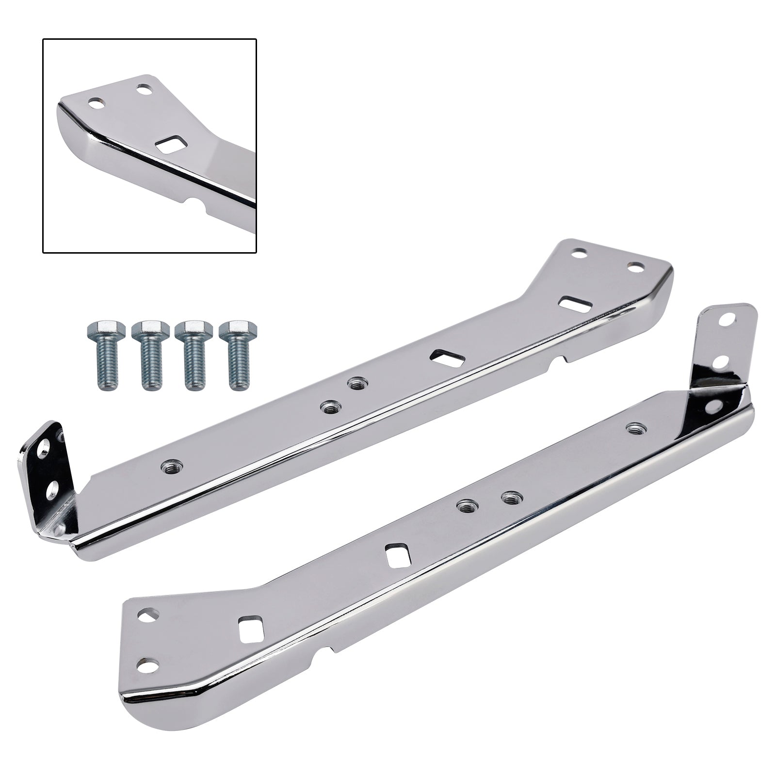 Pair Saddlebag Rail Support Holder 90718-79C For Touring Road Glide Flt 85-08