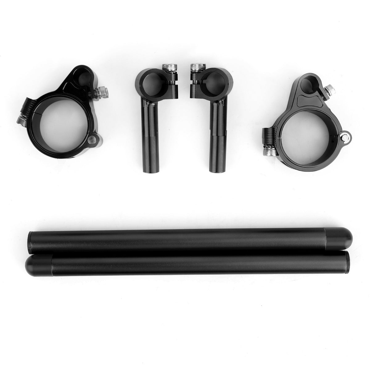 Universal Adjustable Rotatable CNC Billet Clip Ons Fork Tube Handlebar Kit 37mm