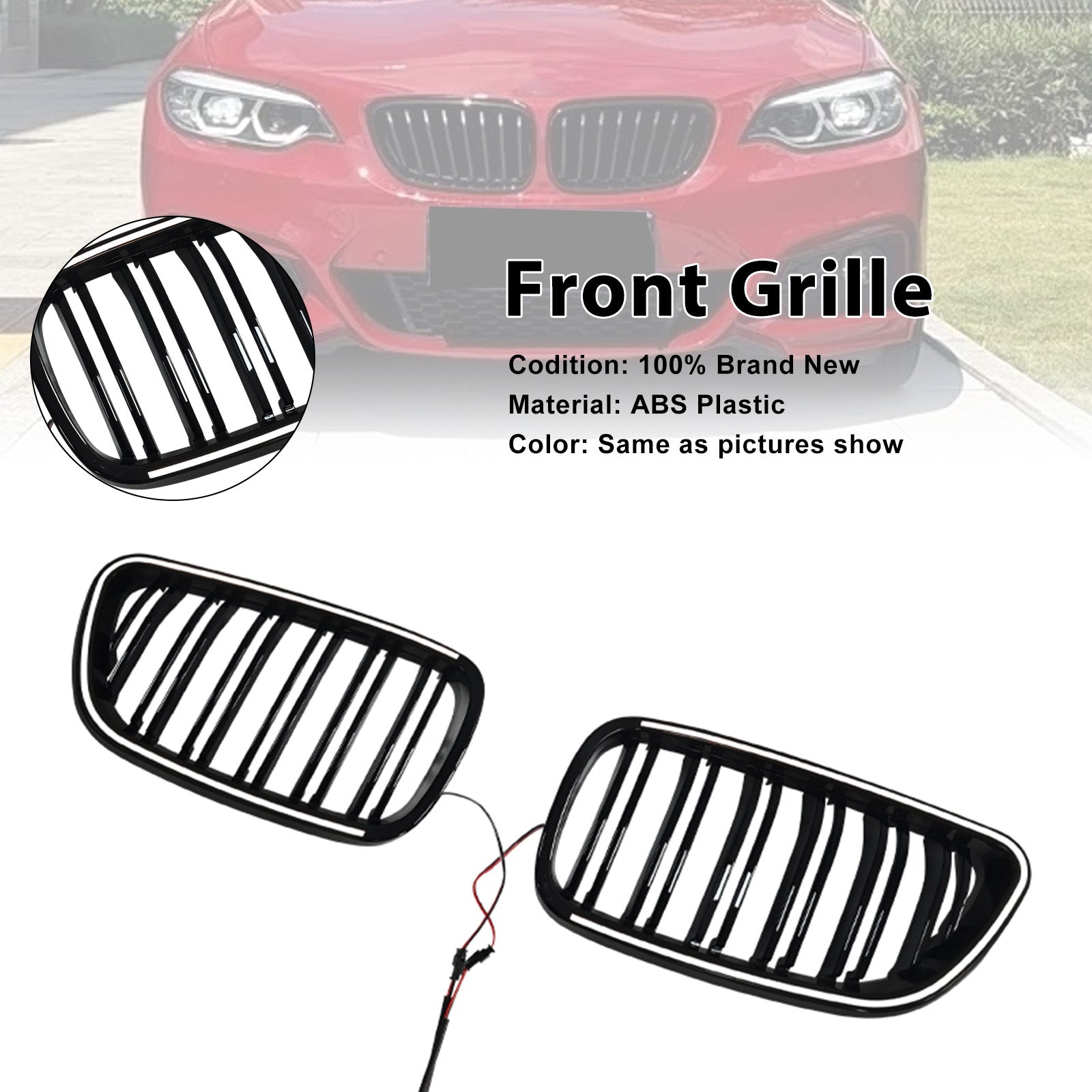 2012-2018 For BMW 2 Series F22 Front Kidney Grill Grille