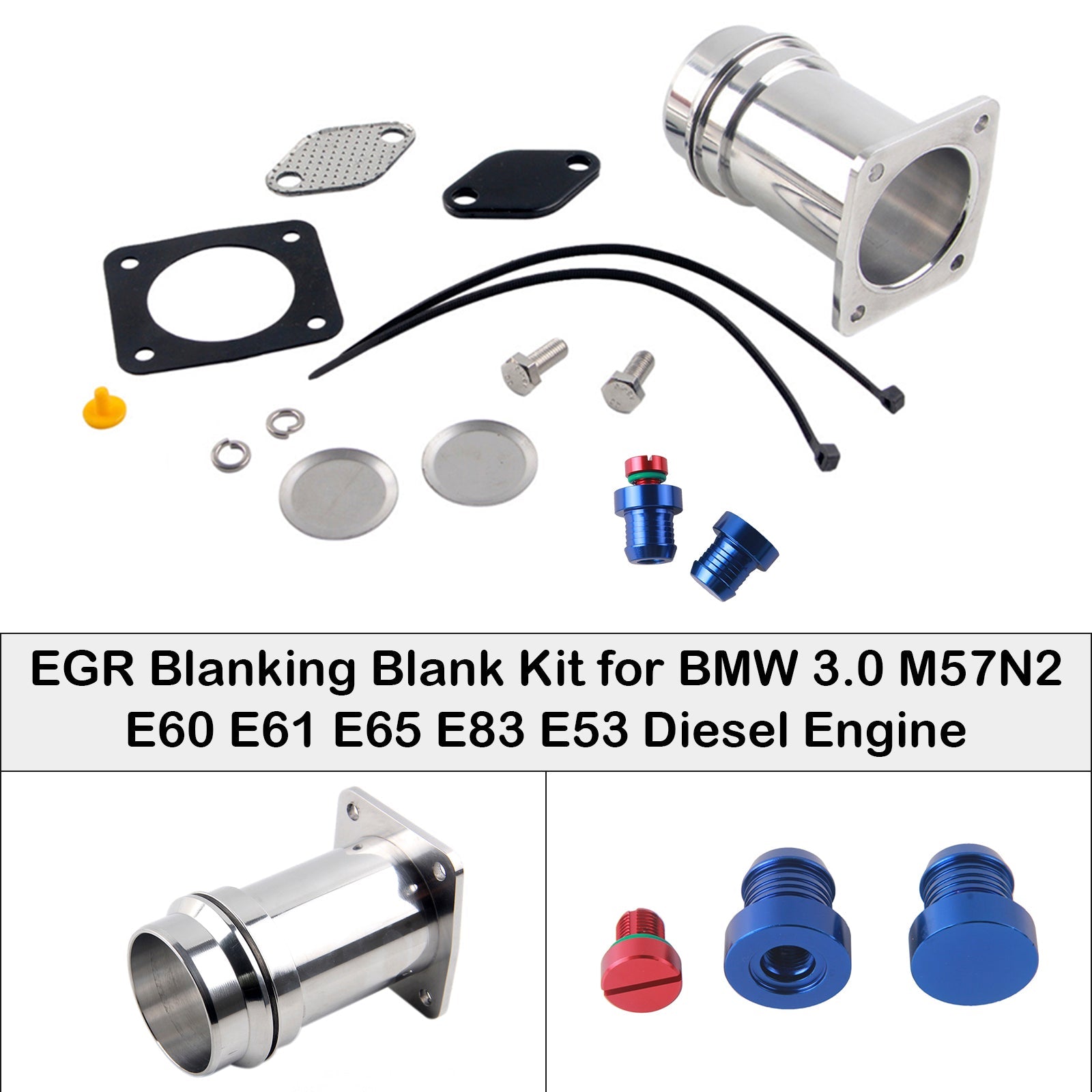 2002/9-2005/2 BMW 7 series E65 730d M57N EGR Blanking Blank Kit