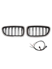 01.2009-10.2016 BMW 5-Series F10 M5 Kidney Bumper Grill Grille Gloss Black 51137203649 51137203203