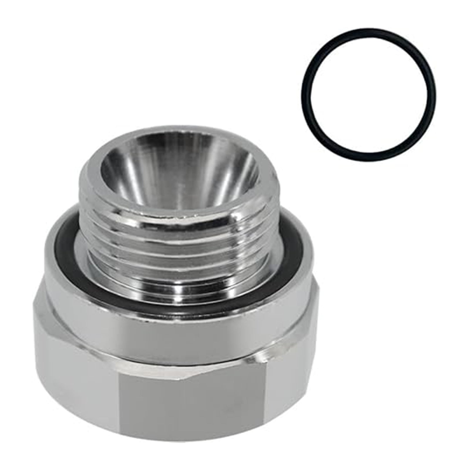 Thread Size Oil Drain Valve Adapter Silver A-211 27mm-2.0