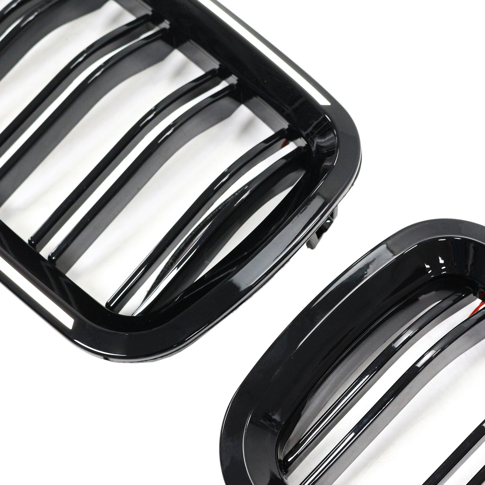 01.2009-10.2016 BMW 5-Series F10 Sedan Kidney Bumper Grille Grill Gloss Black 51137203203 51137203204