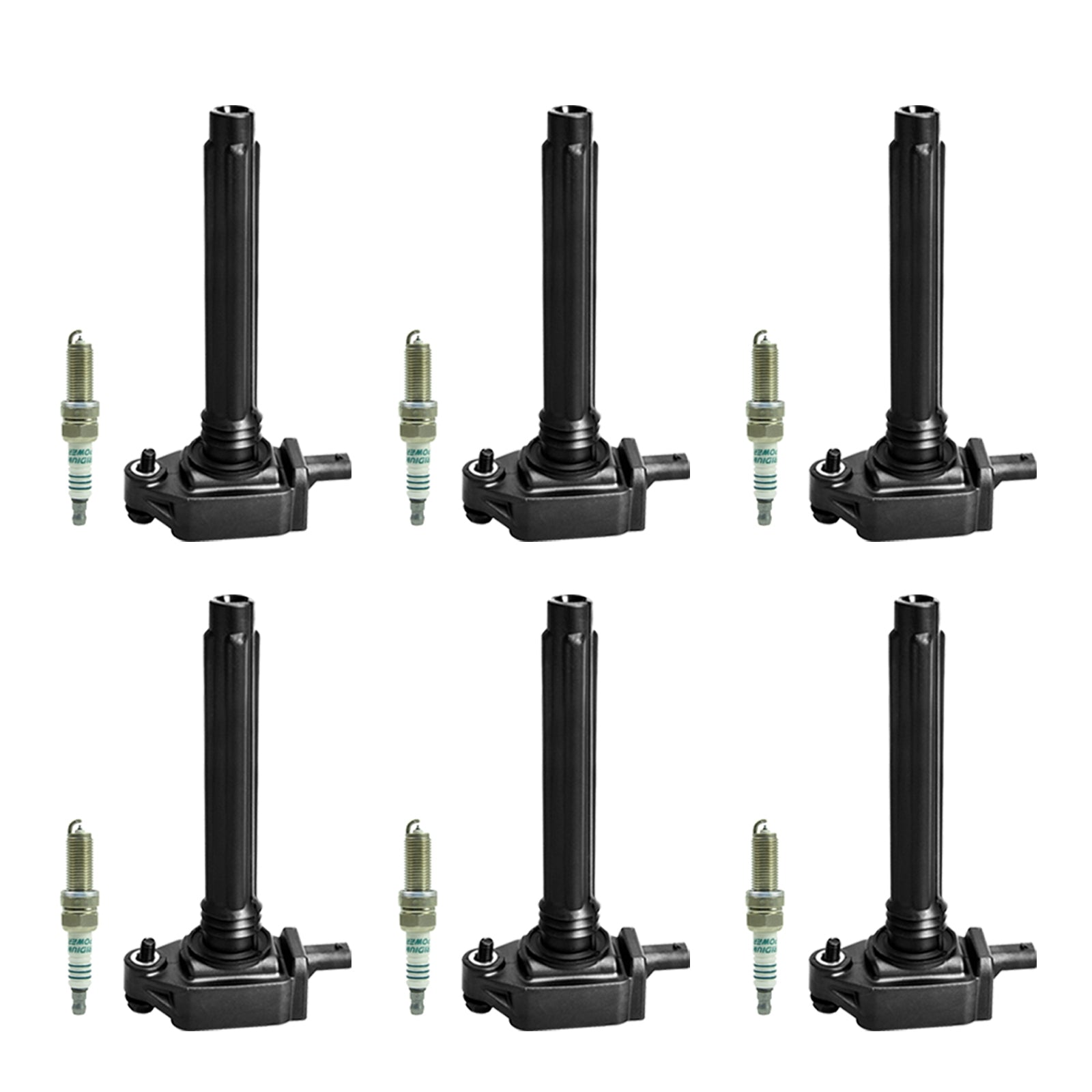 2011-2017 Dodge Grand Caravan 3.6L V6 6pcs Ignition Coil +Spark Plug UF648 0221504032