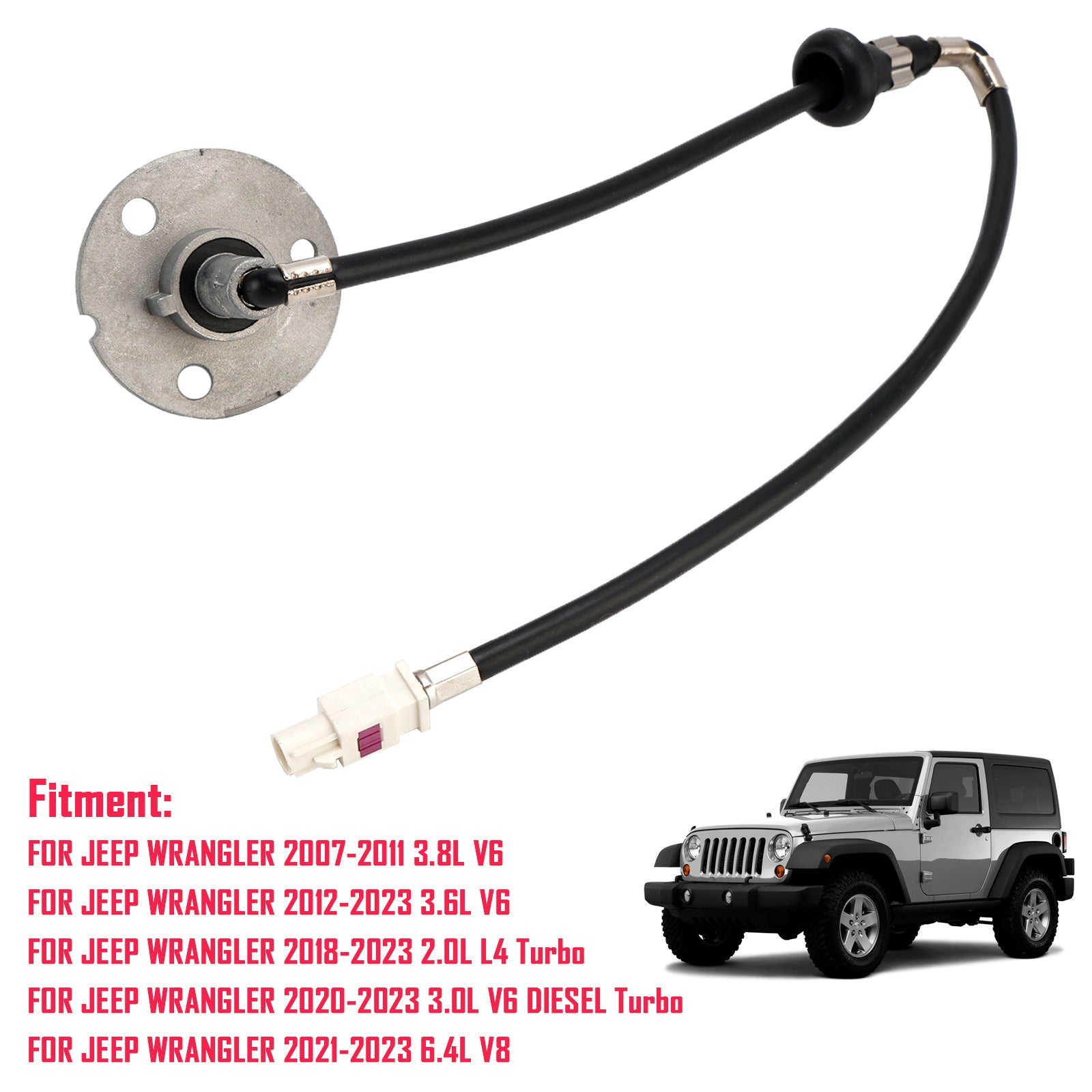 Antenna Base Bracket W/ Cable 56040921AF For Jeep Wrangler 2007-2011