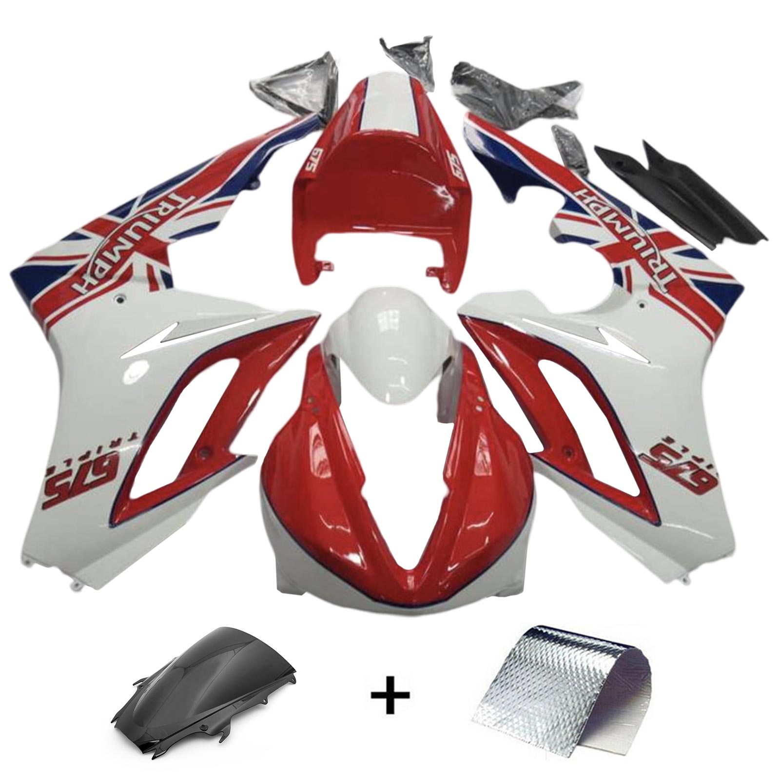 2009-2012 Triumph Daytona 675 Fairing Kit Bodywork Plastic ABS