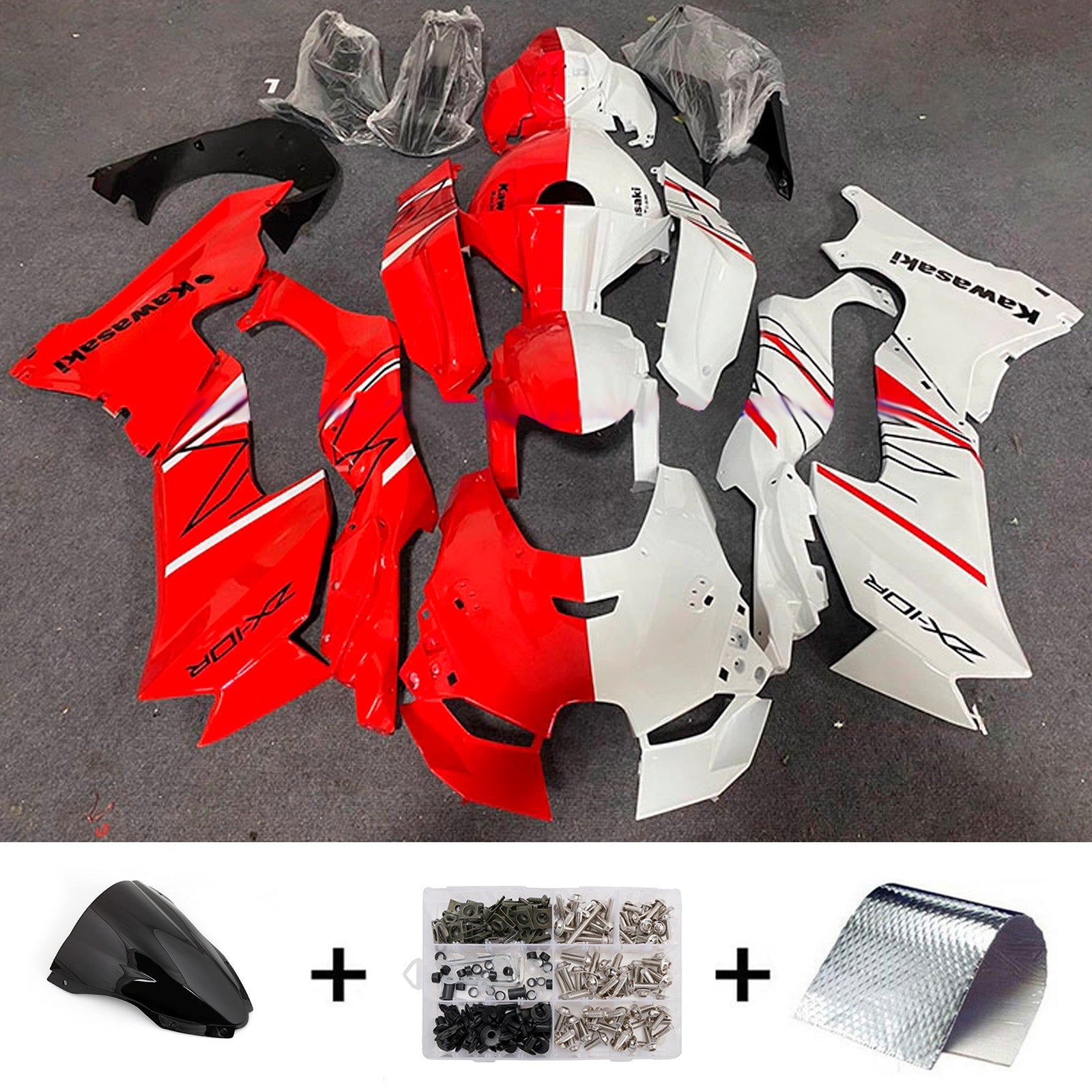 Injection Fairing Kit Bodywork ABS fit For Kawasaki ZX-10R ZX-10RR 2021-2025