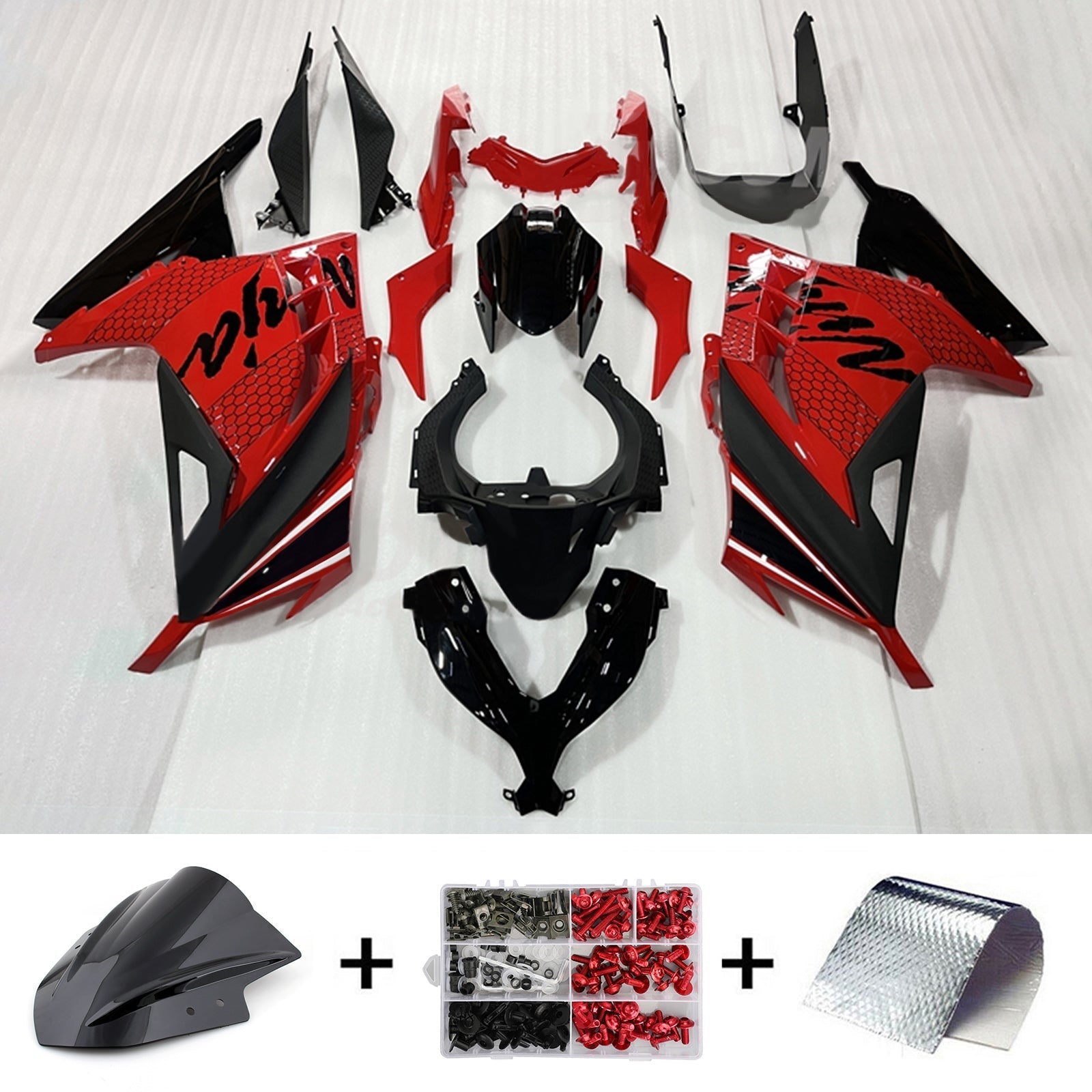 2013-2024 Kawasaki EX300/Ninja300 Injection Fairing Kit Bodywork Plastic ABS